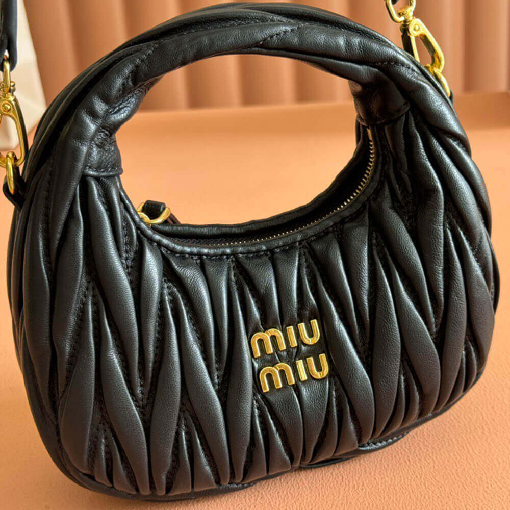 Mini Wander matelass?? nappa leather hobo bag(high-end grade)