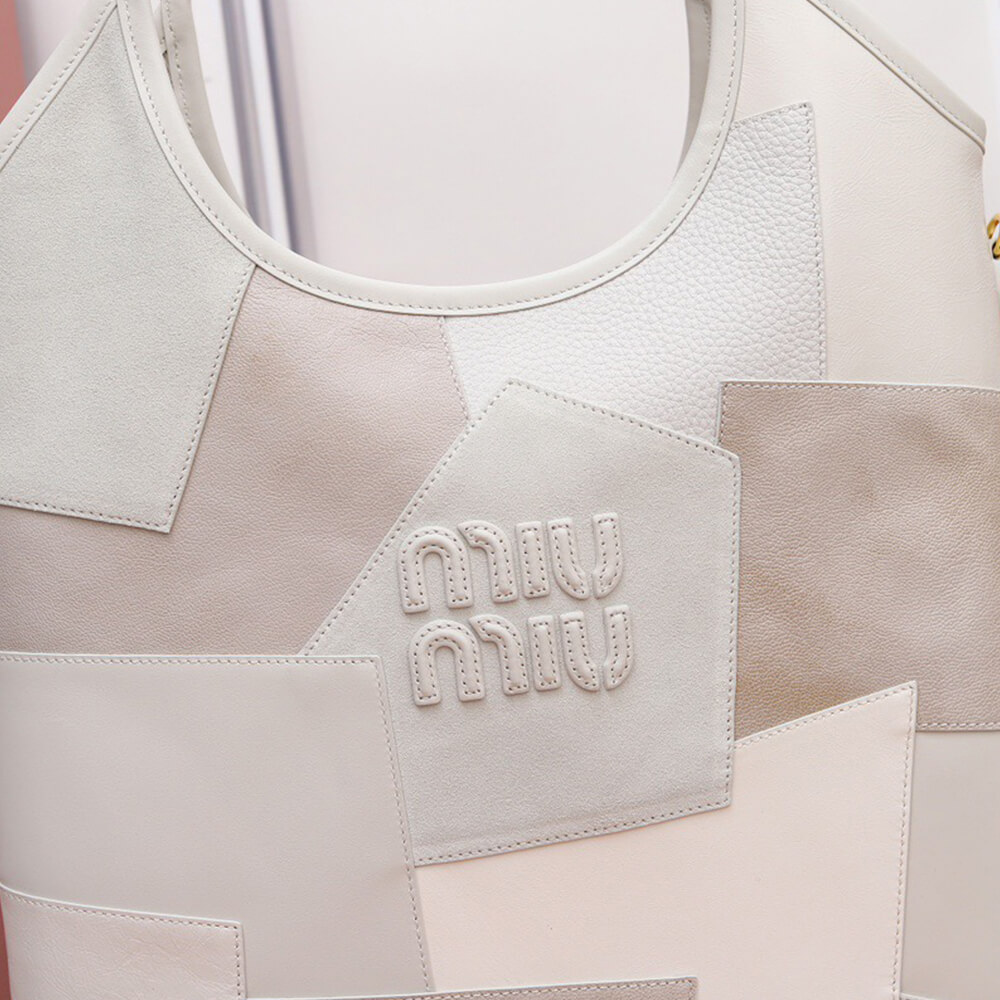 M1um1u REGULAR IVY leather patchwork bag(HIGH-END GRADE)