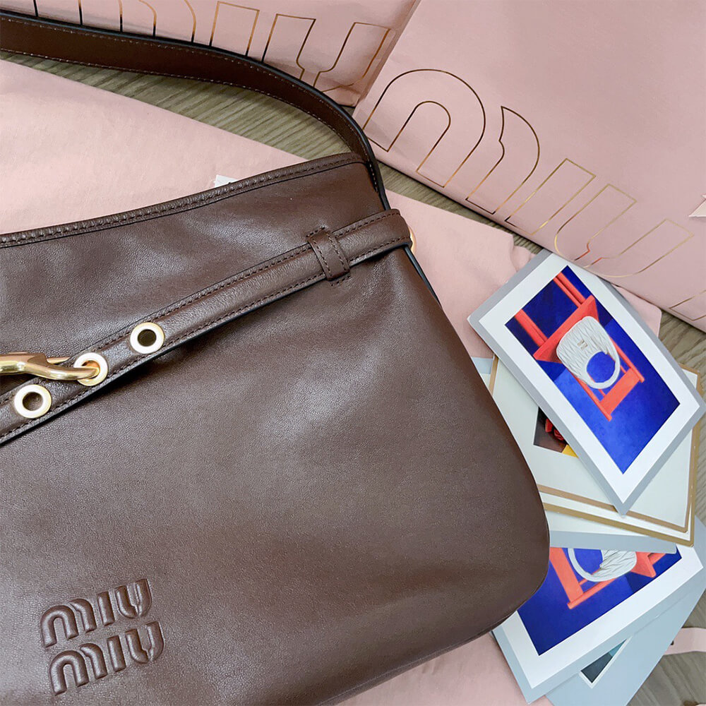 M1um1u Medium Aventure nappa leather bag(HIGH-END GRADE)