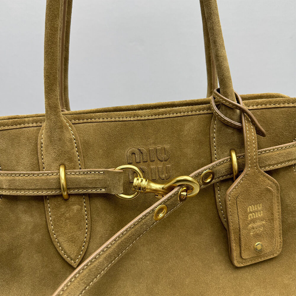 M1um1u Large Aventure suede bag(HIGH-END GRADE)