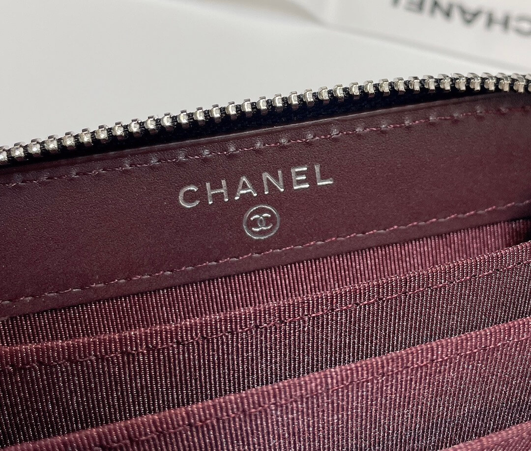 Ch**el Classic Zipper Coin Wallet