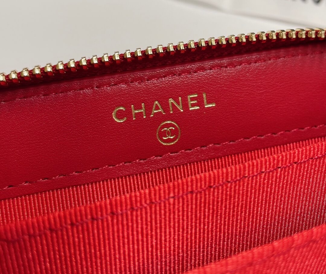 Ch**el Classic Zipper Coin Wallet