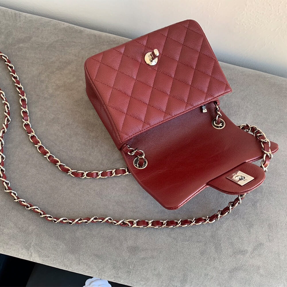 Ch**el MINI FLAP BAG(high-end grade)