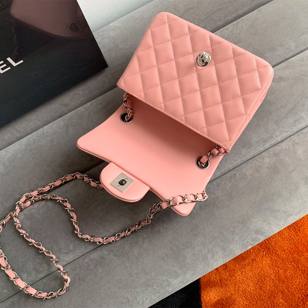 Ch**el MINI FLAP BAG(high-end grade)