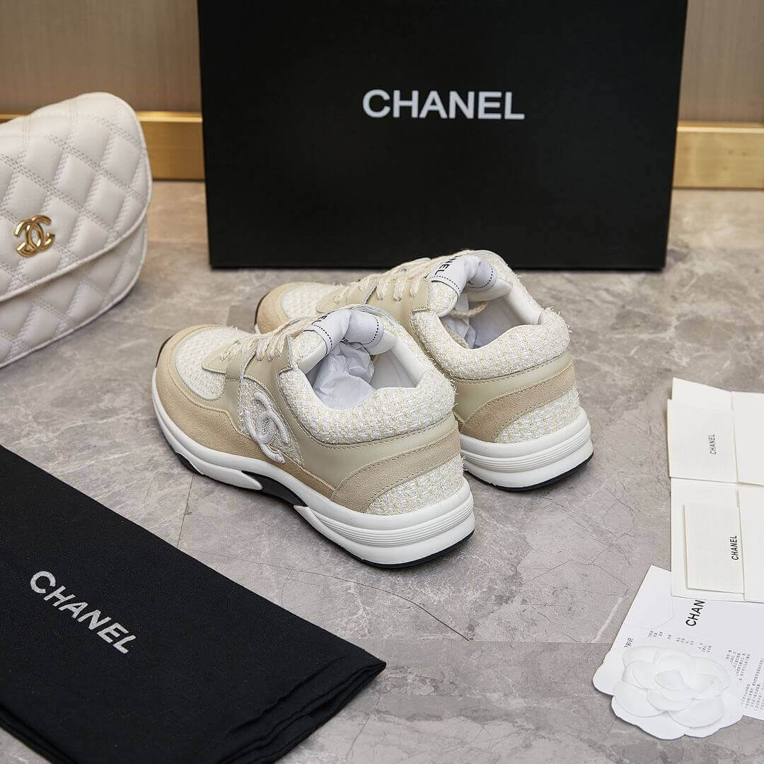 Ch**el tweed sneakers
