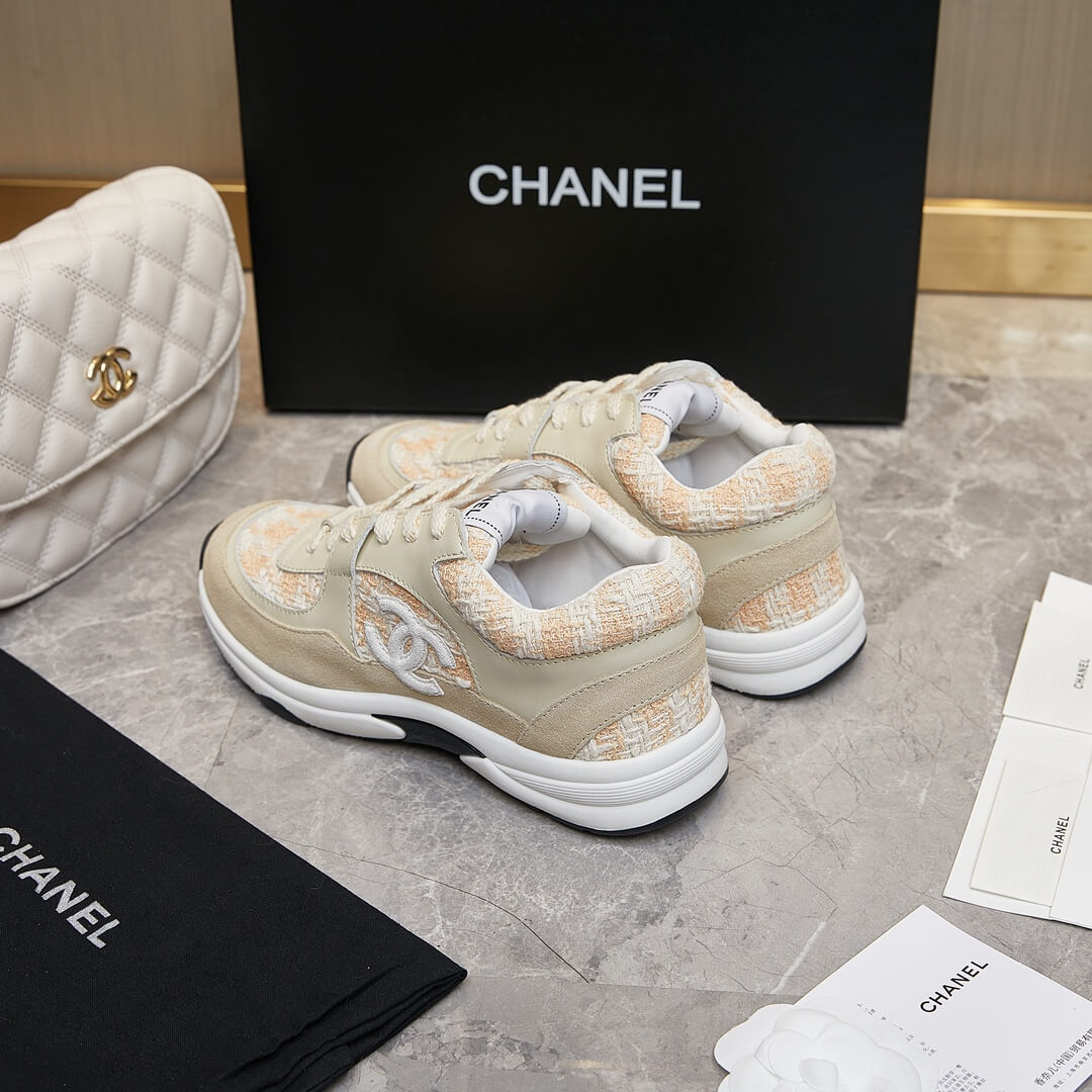 Ch**el tweed sneakers