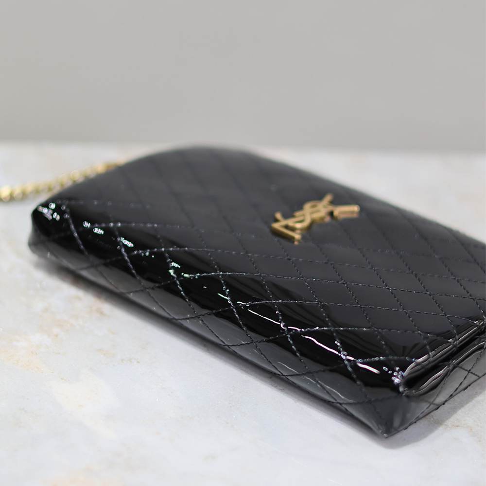 Y51 GABY ZIPPERED POUCH IN LAMBSKIN