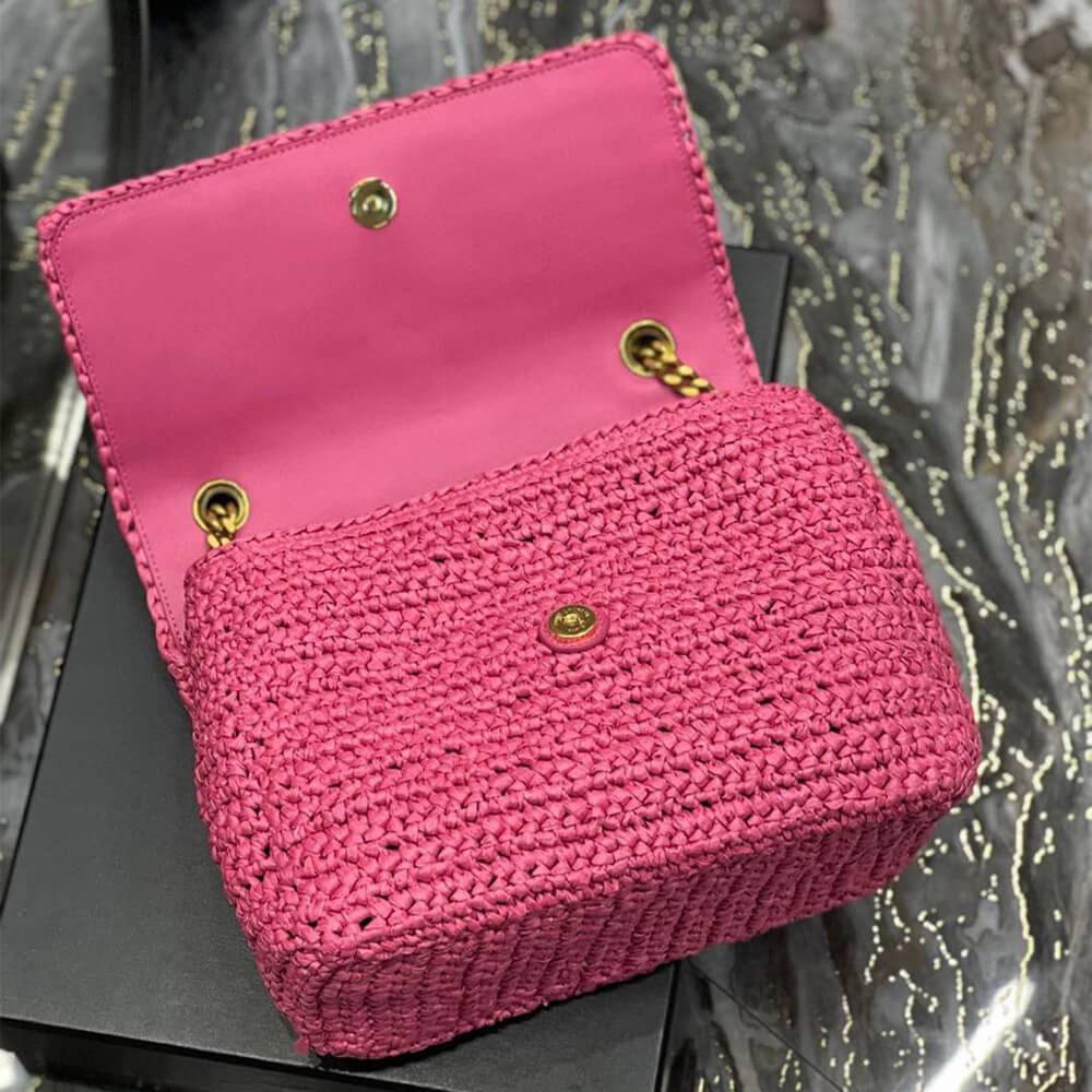 Sa1nt Lau*nt NIKI CHAIN MEDIUM IN RAFFIA(HIGH-END GRADE)