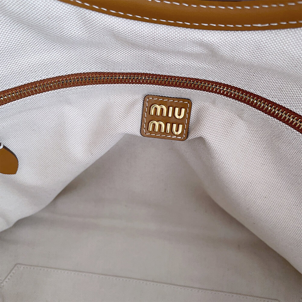 M1um1u LARGE IVY LEATHER BAG(HIGH-END GRADE)