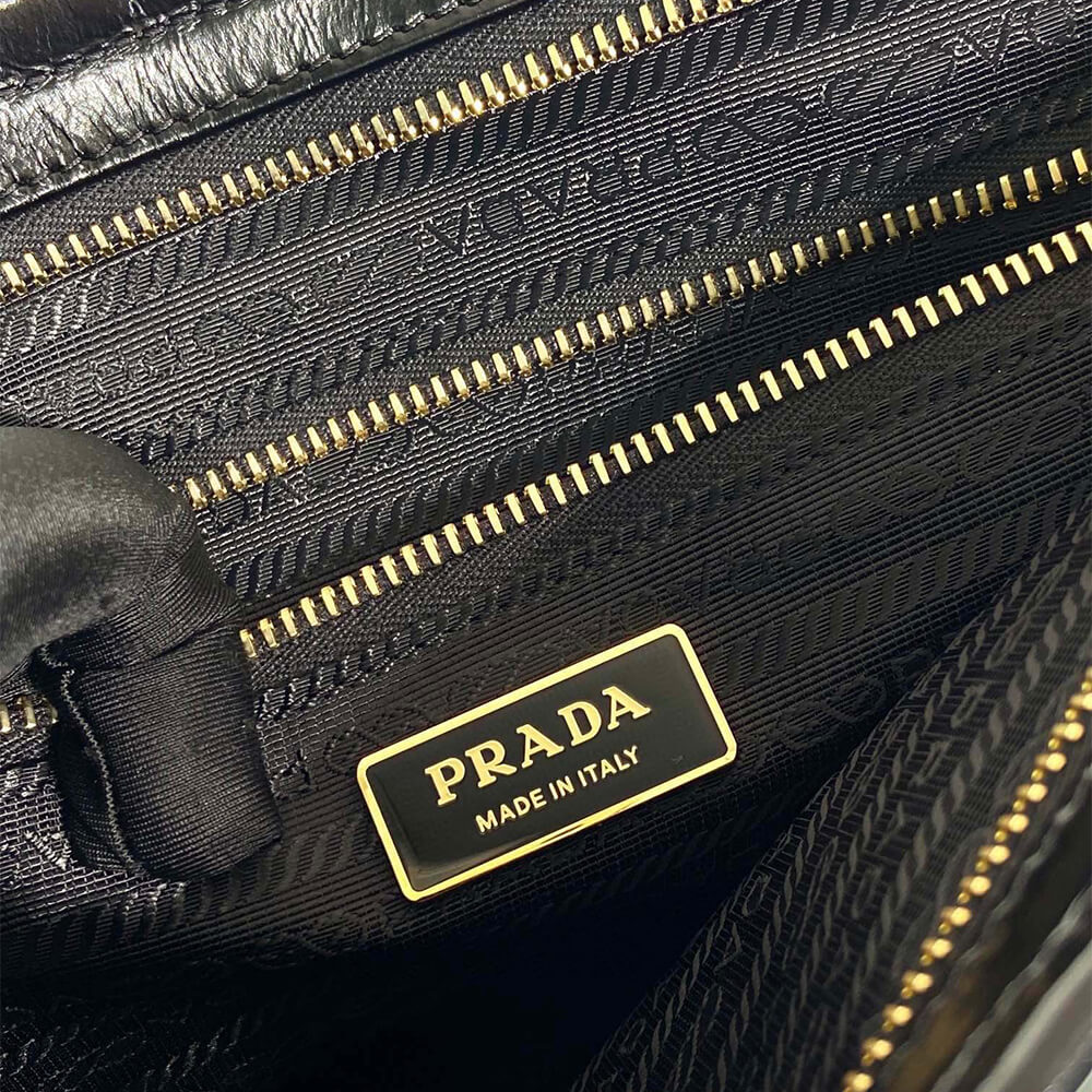 Pra*a Bonnie extra-large leather handbag(HIGH-END GRADE)