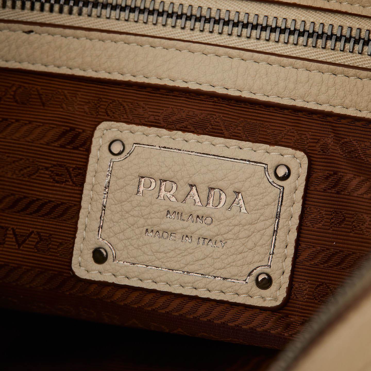 Pra*a Large leather tote bag(HIGH-END GRADE)