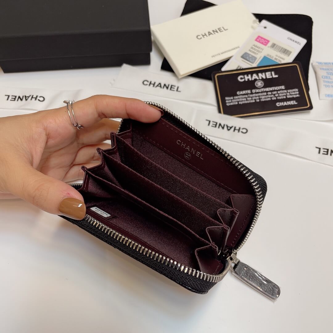 Ch**el Classic Zipper Coin Wallet