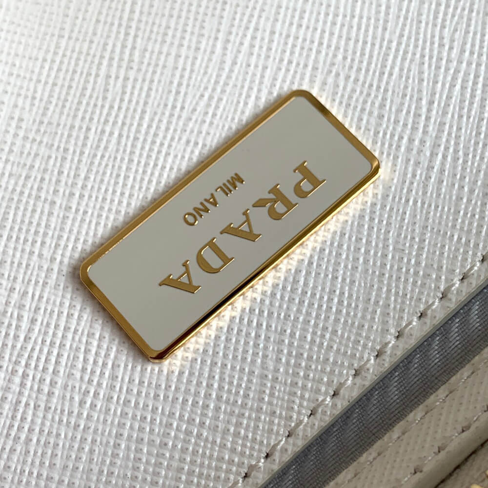 Medium Pra*a Galleria Saffiano leather bag