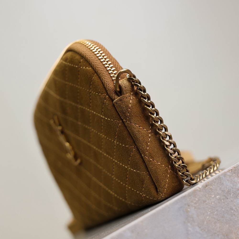 Y51 GABY zipped pouch in suede