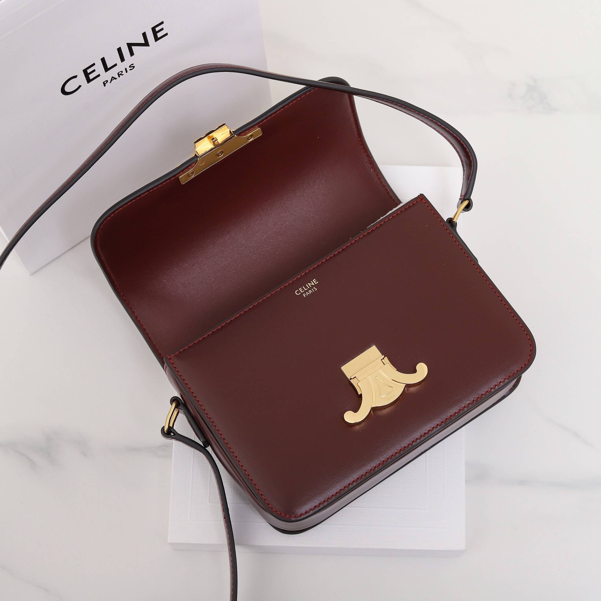 Ce1i*e TEEN TRIOMPHE handbag(HIGH-END GRADE)