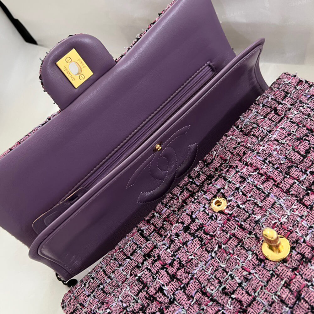 Ch**el Tweed Medium Classic Flap Bag