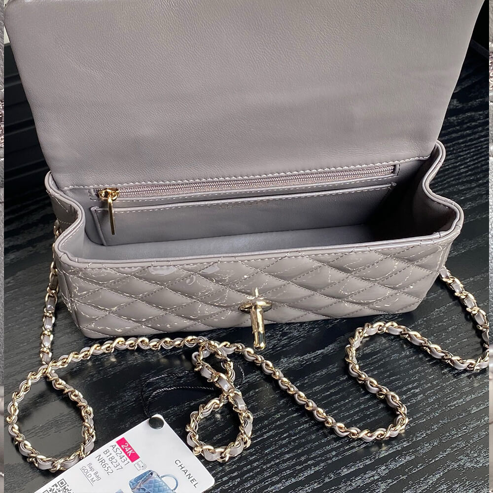 Ch**el Mini Classic Handbag With Top Handle