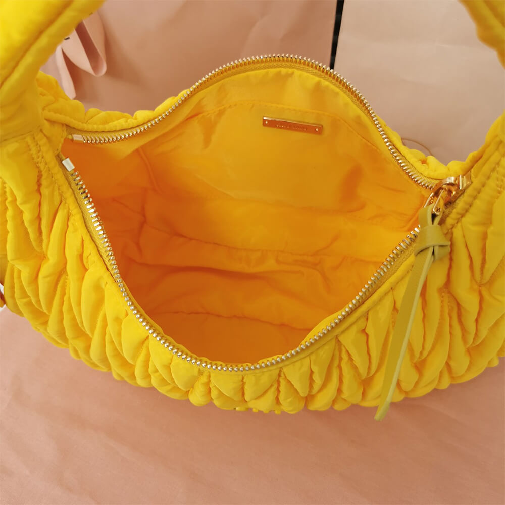 M1v wander matelasse regenerated nylon hobo bag