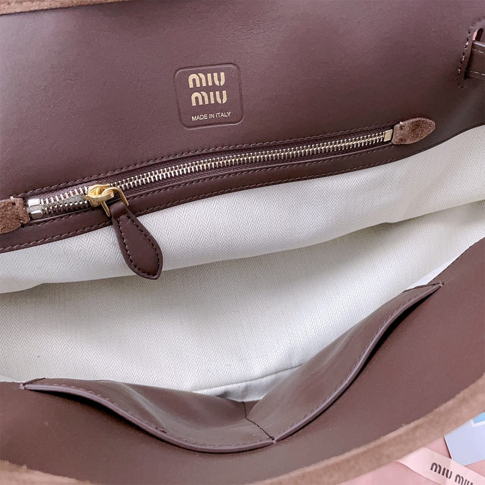 M1um1u Large Aventure suede bag(HIGH-END GRADE)