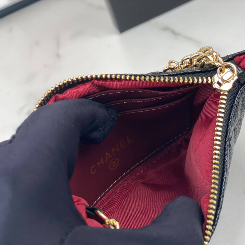 Ch**el Classic Small Zip Clutch