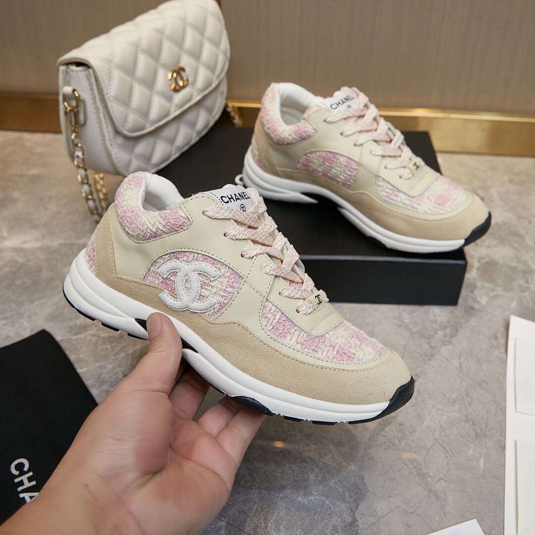 Ch**el tweed sneakers