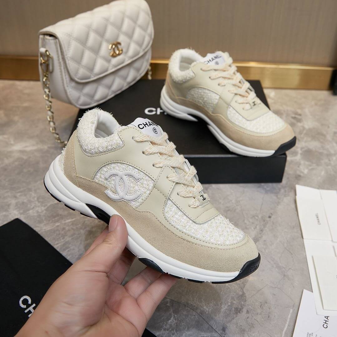 Ch**el tweed sneakers