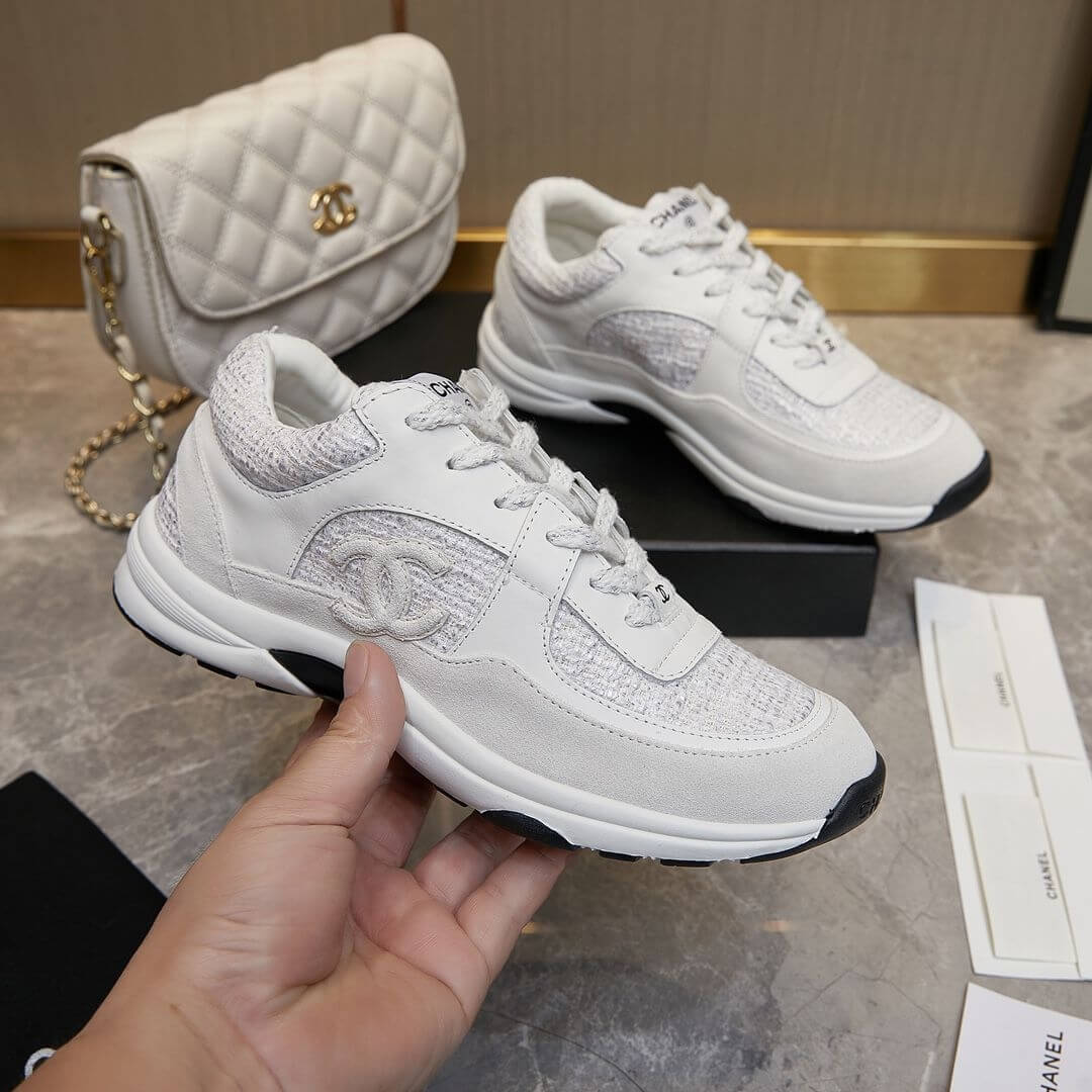 Ch**el tweed sneakers