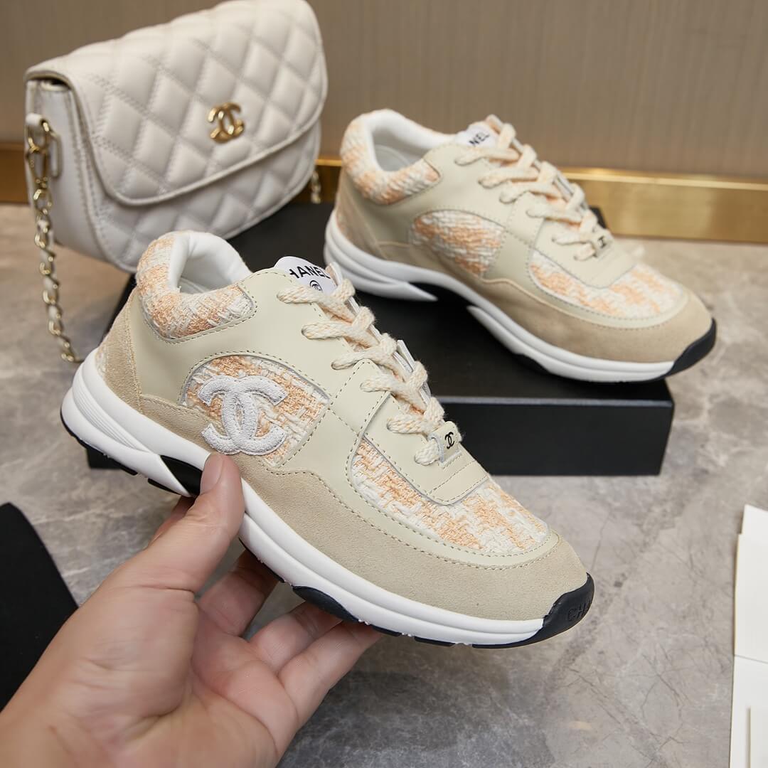 Ch**el tweed sneakers