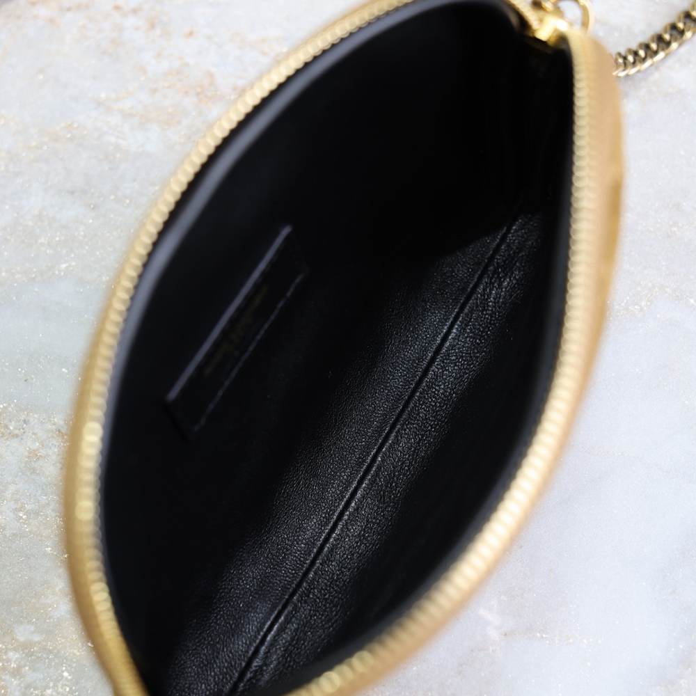 Y51 GABY zipped pouch in suede