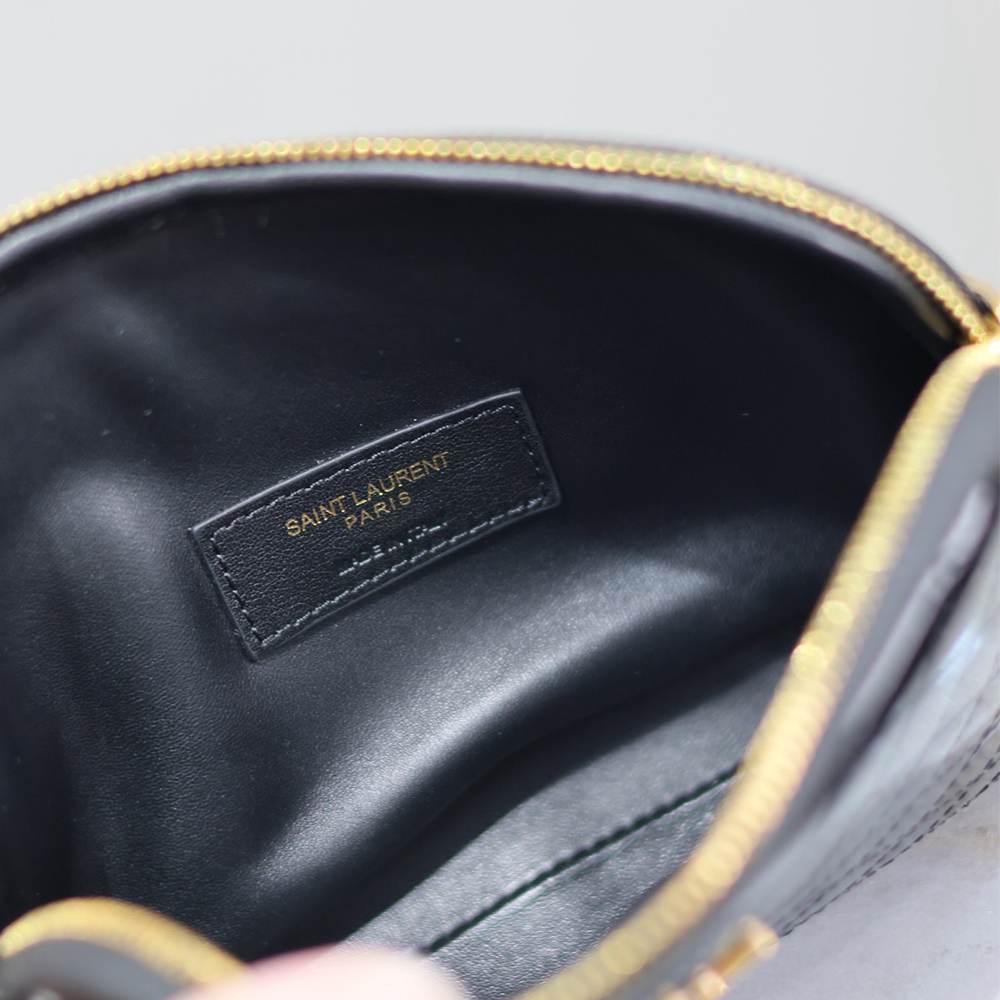 Y51 GABY ZIPPERED POUCH IN LAMBSKIN