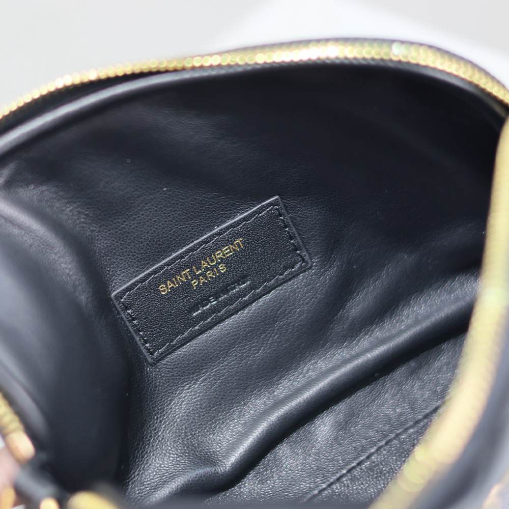 Y51 GABY ZIPPERED POUCH IN LAMBSKIN