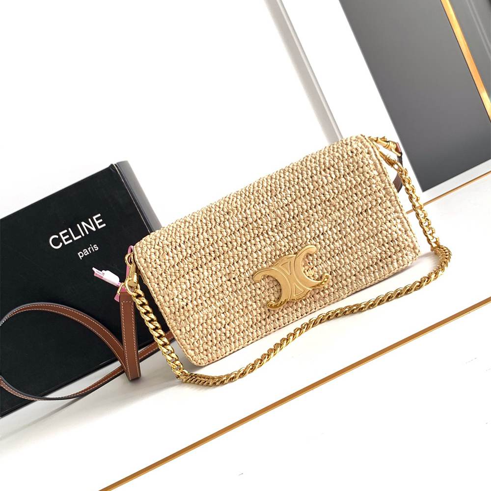 Ce1i*e MULTIPOCHETTE IN RAFFIA(HIGH-END GRADE)