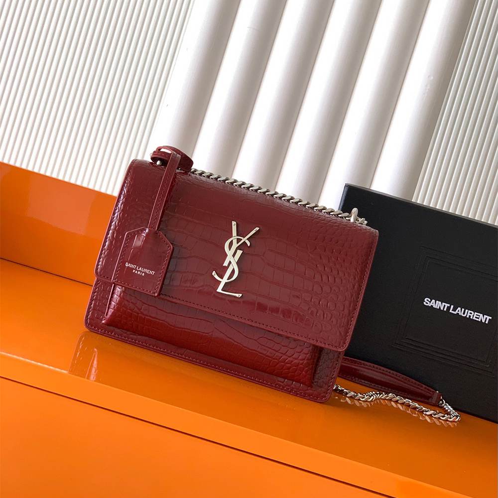 Y51 SUNSET MEDIUM IN CROCODILE-EMBOSSED LEATHER(HIGH-END GRADE)