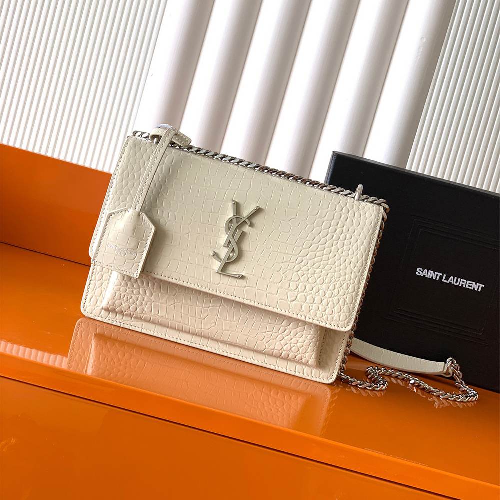 Y51 SUNSET MEDIUM IN CROCODILE-EMBOSSED LEATHER(HIGH-END GRADE)