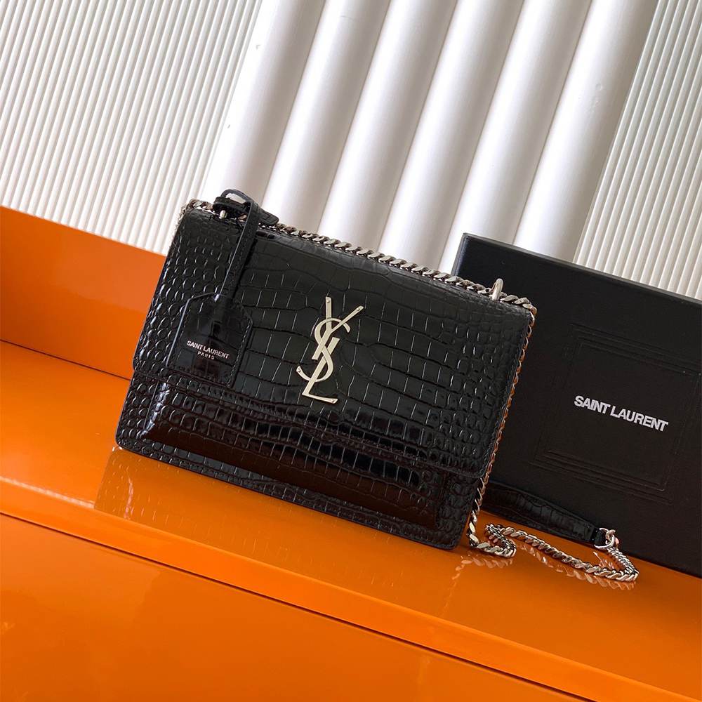 Y51 SUNSET MEDIUM IN CROCODILE-EMBOSSED LEATHER(HIGH-END GRADE)