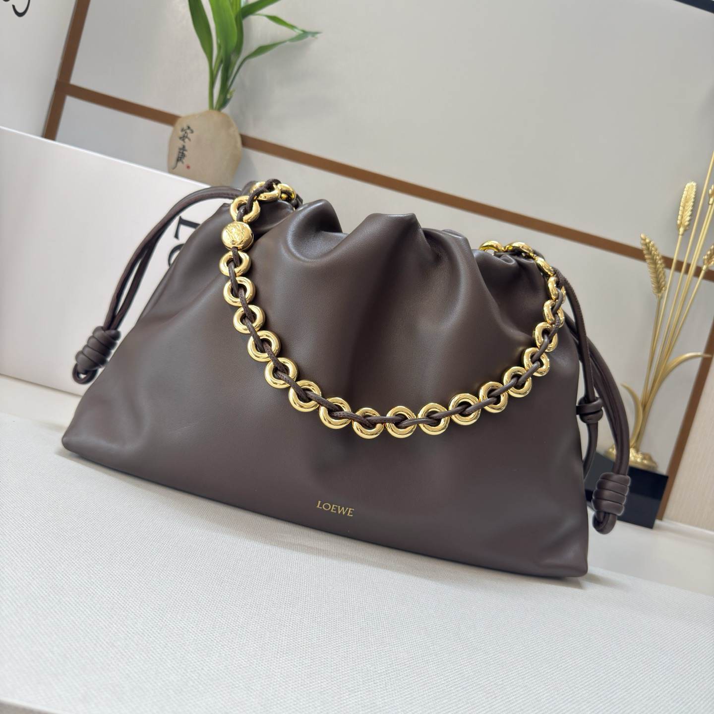 L0ew* Large Flamenco purse in mellow nappa lambskin(HIGH-END GRADE)