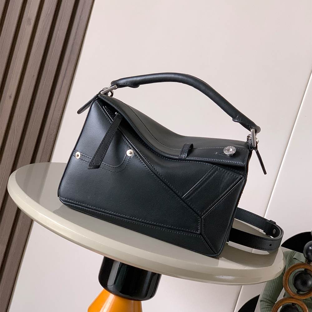 L0ew* Panta small Puzzle bag in shiny calfskin(HIGH-END GRADE)
