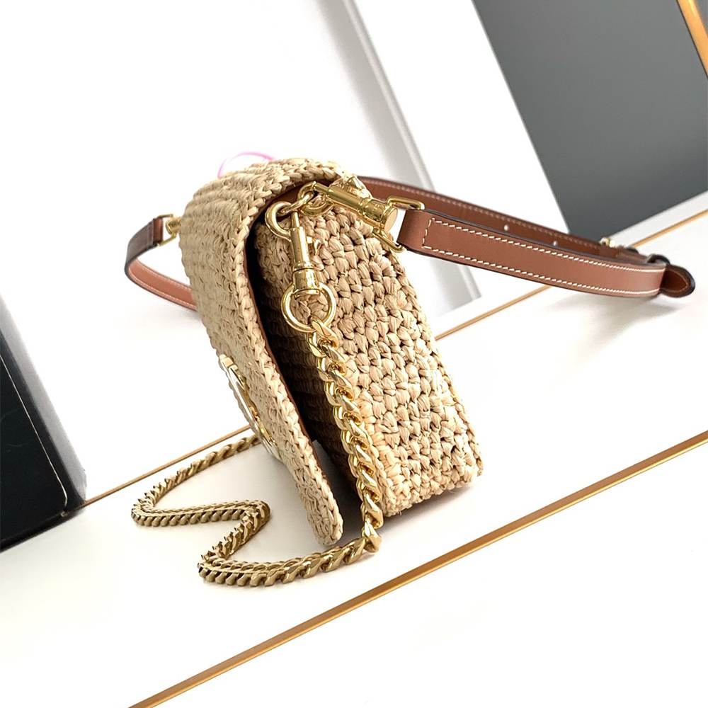 Ce1i*e MULTIPOCHETTE IN RAFFIA(HIGH-END GRADE)