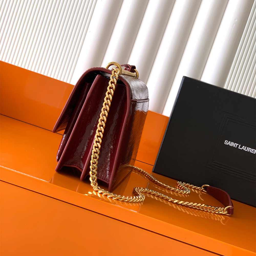Y51 SUNSET MEDIUM IN CROCODILE-EMBOSSED LEATHER(HIGH-END GRADE)