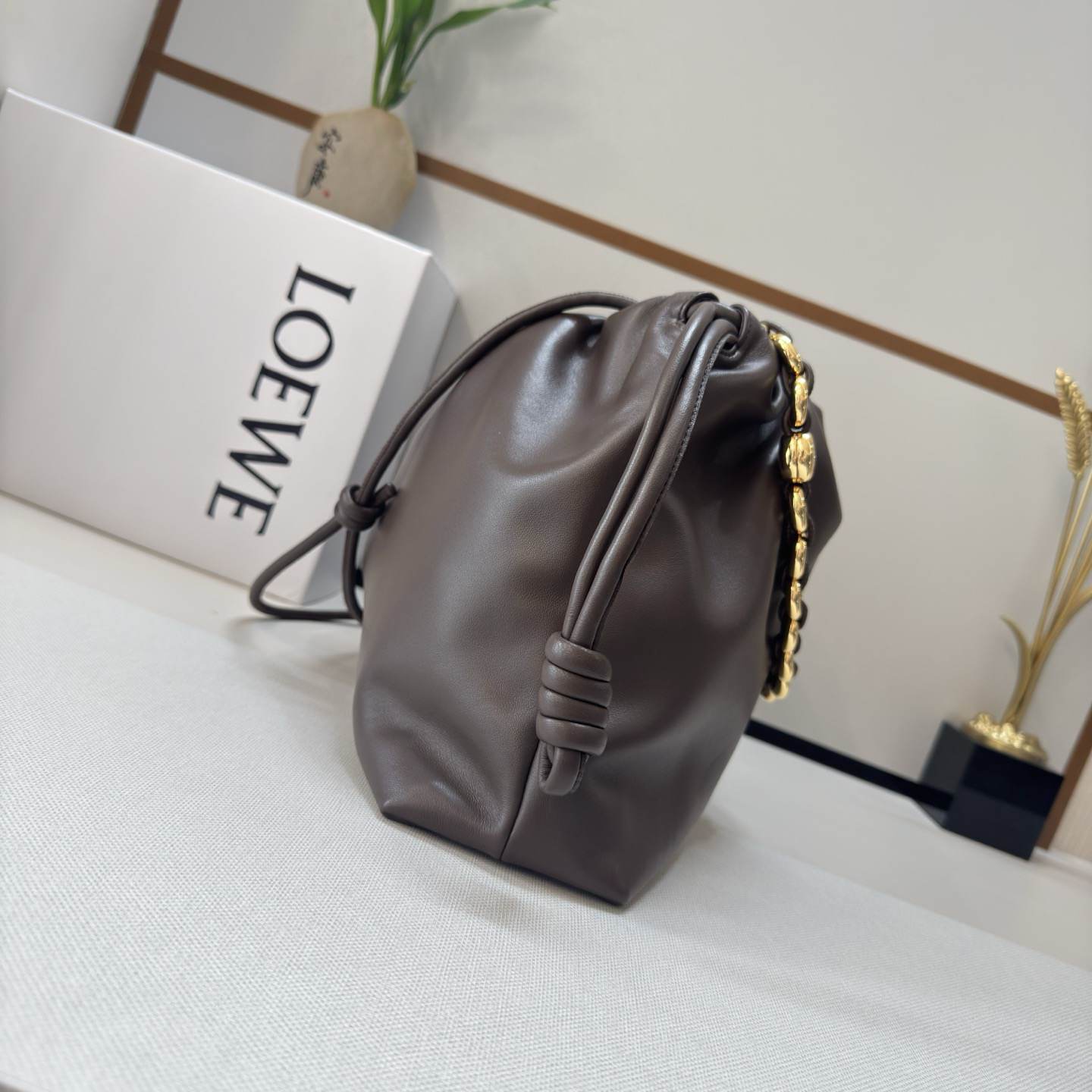 L0ew* Large Flamenco purse in mellow nappa lambskin(HIGH-END GRADE)