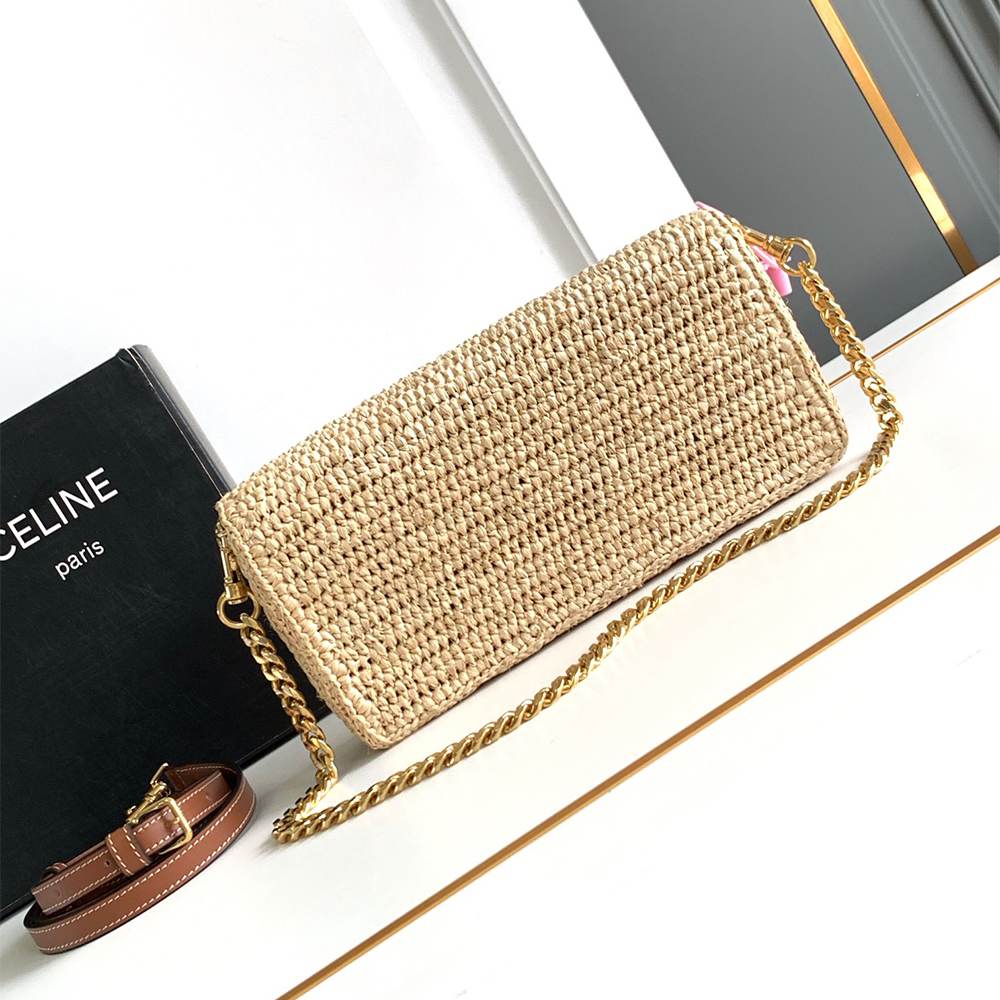 Ce1i*e MULTIPOCHETTE IN RAFFIA(HIGH-END GRADE)