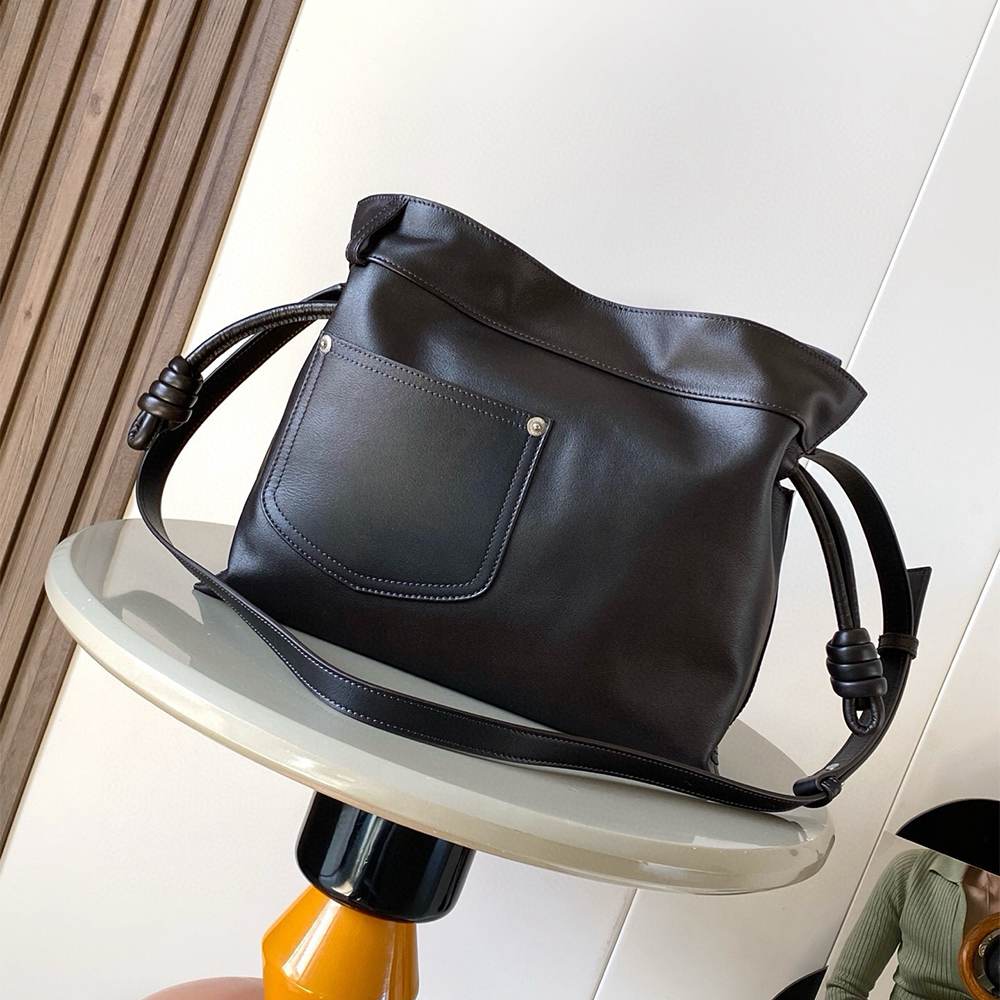 L0ew* Panta medium Flamenco clutch in shiny calfskin(HIGH-END GRADE)