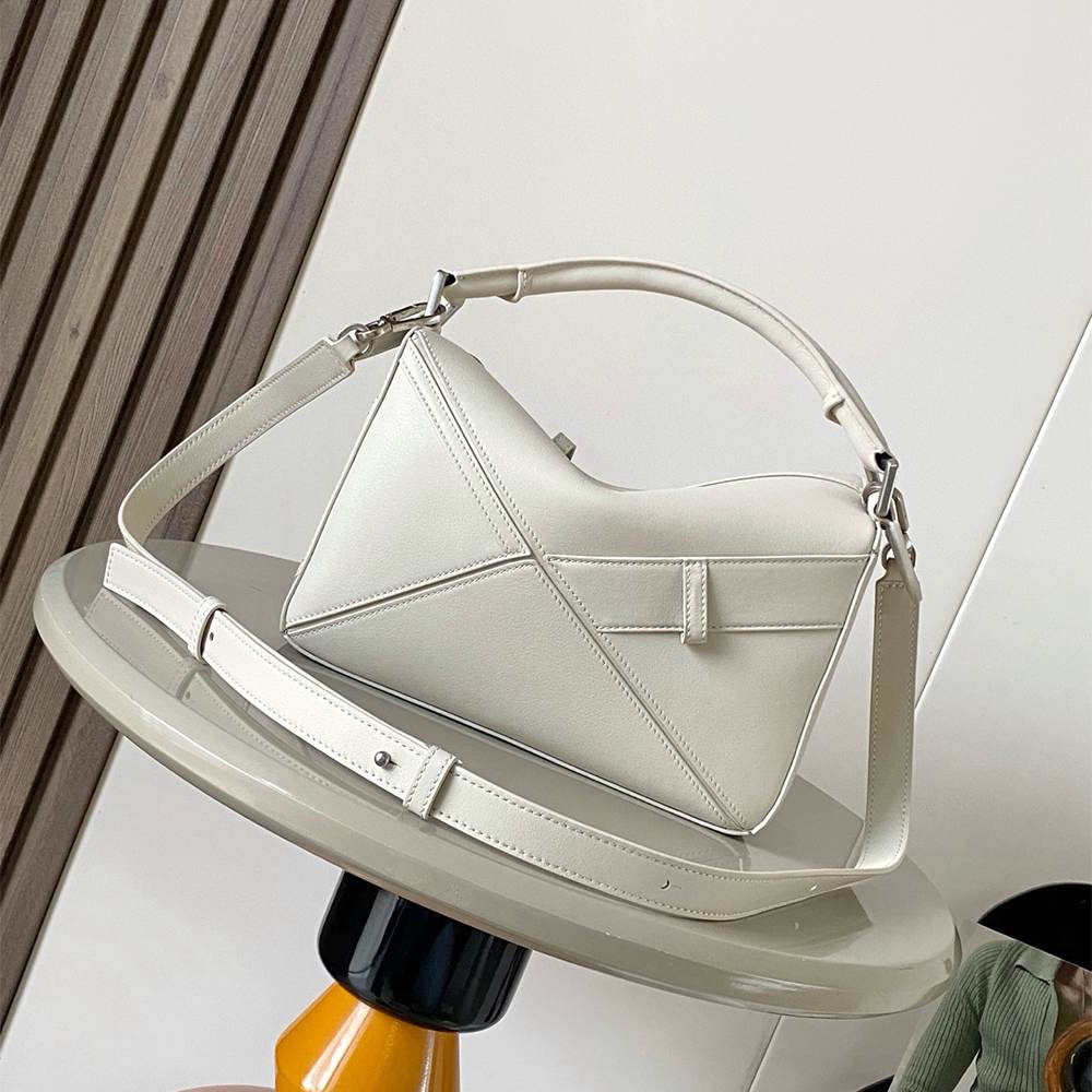 L0ew* Panta small Puzzle bag in shiny calfskin(HIGH-END GRADE)