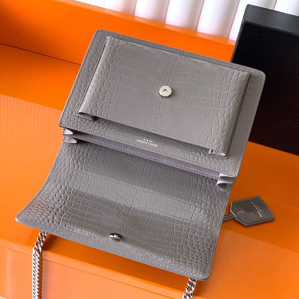 Y51 SUNSET MEDIUM IN CROCODILE-EMBOSSED LEATHER(HIGH-END GRADE)
