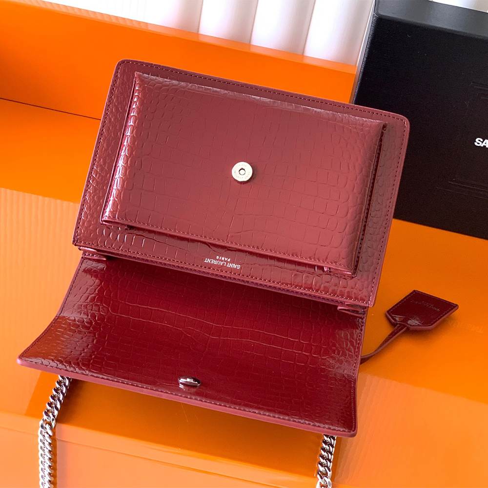 Y51 SUNSET MEDIUM IN CROCODILE-EMBOSSED LEATHER(HIGH-END GRADE)