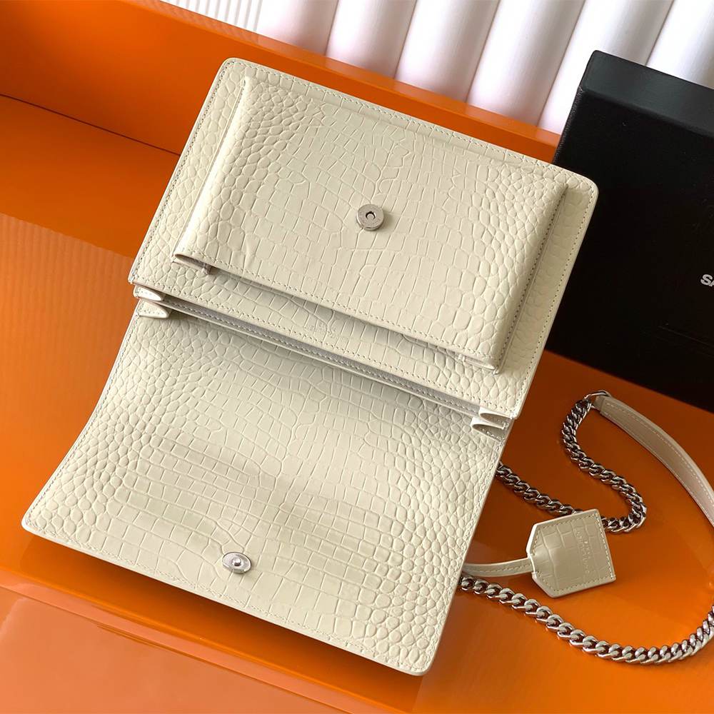 Y51 SUNSET MEDIUM IN CROCODILE-EMBOSSED LEATHER(HIGH-END GRADE)