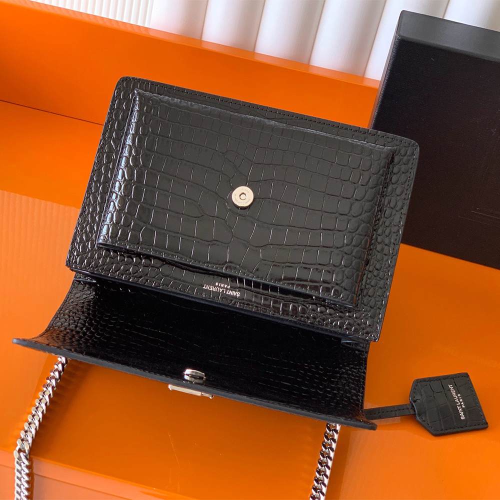 Y51 SUNSET MEDIUM IN CROCODILE-EMBOSSED LEATHER(HIGH-END GRADE)