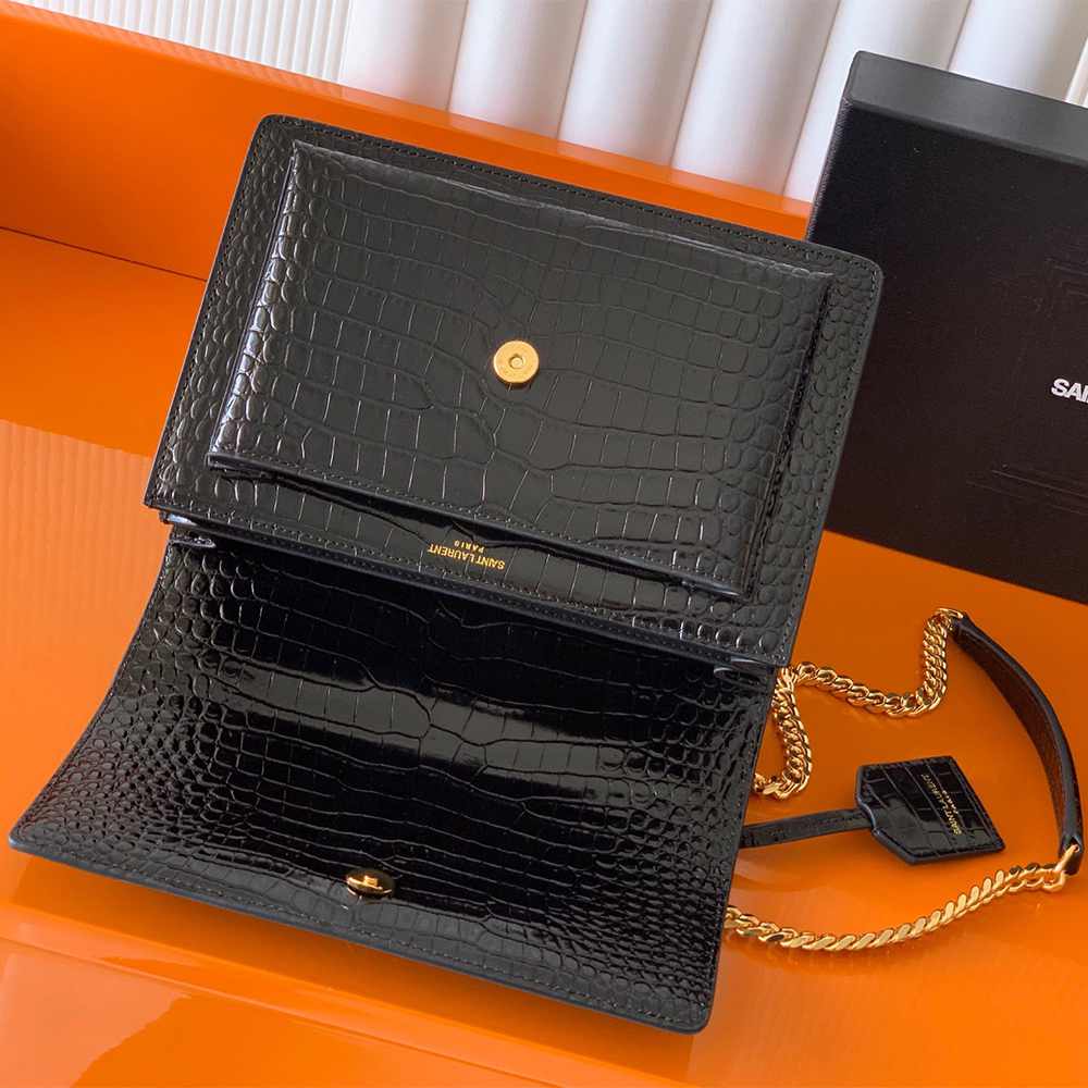Y51 SUNSET MEDIUM IN CROCODILE-EMBOSSED LEATHER(HIGH-END GRADE)