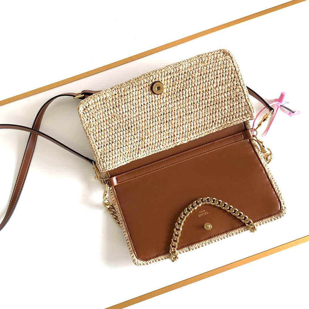 Ce1i*e MULTIPOCHETTE IN RAFFIA(HIGH-END GRADE)