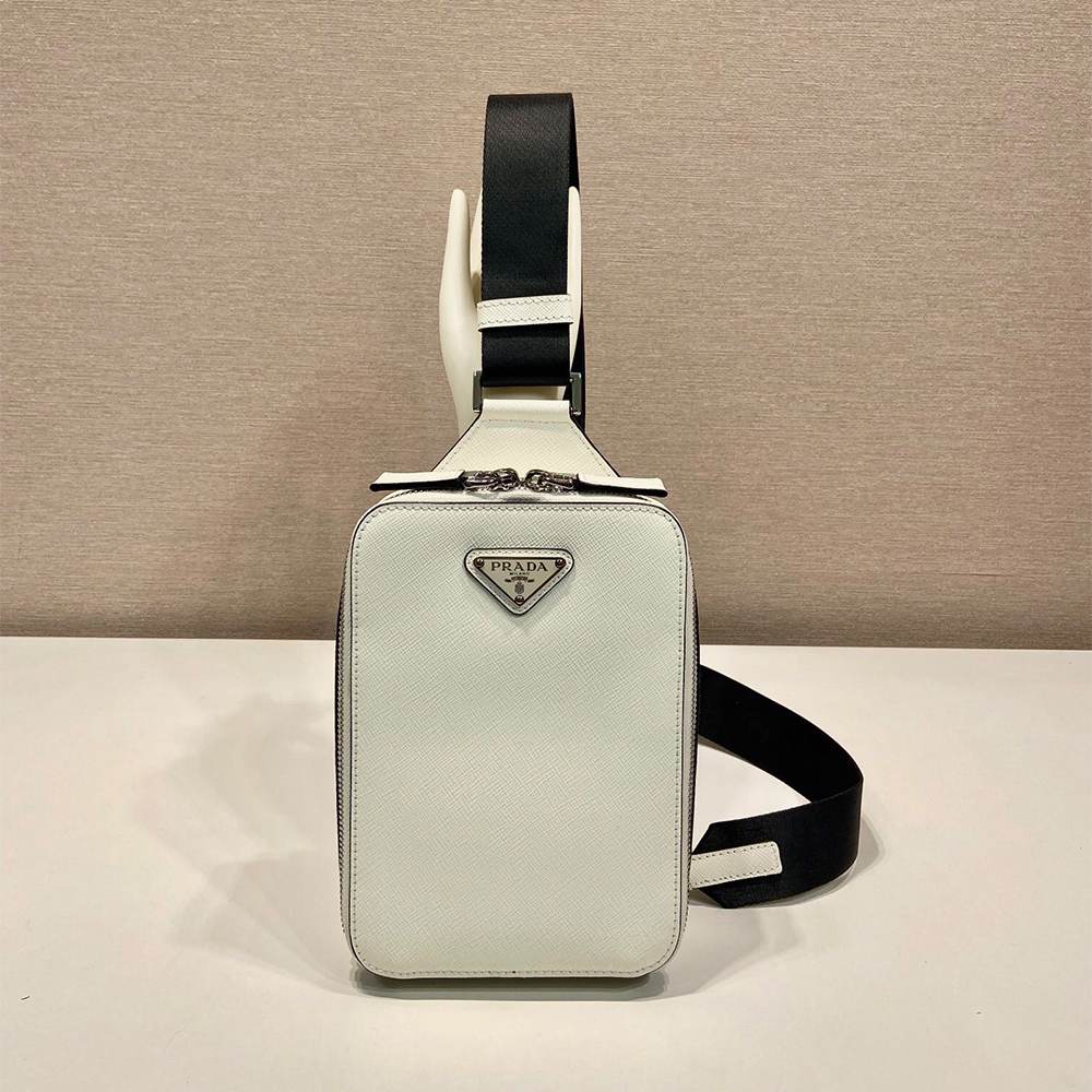Pra*a Brique Saffiano leather bag(HIGH-END GRADE)